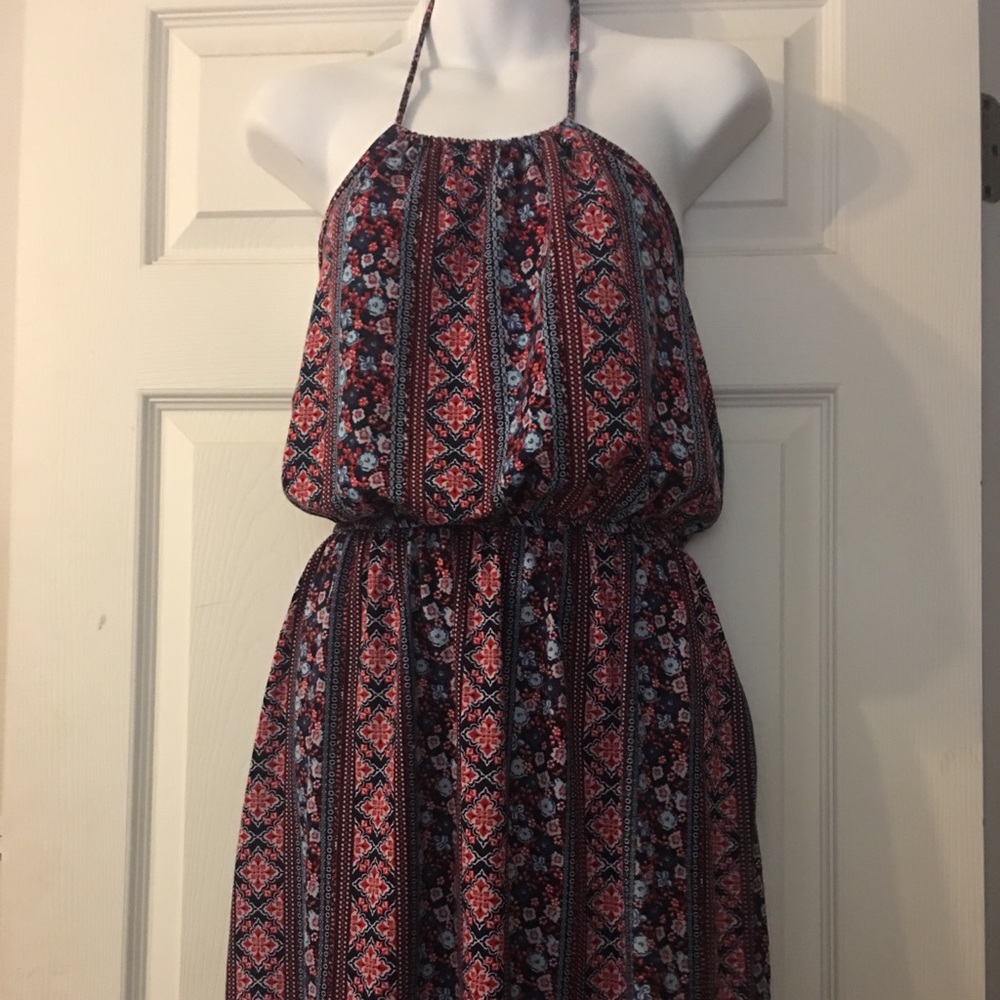 Spaghetti straps mini dress